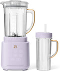 Power Exact Countertop Blender System 700W Motor 50oz Tritan Jar 20oz To-Go Cup 4 Presets 3 Speeds PrecisionSense Technology (Lavender)