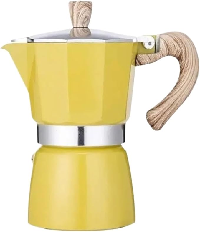 G6KA 3/6 Cup Stovetop Coffee Maker 150/300ml Brewer With Heat Resistant Handle(6 cups 300ml)