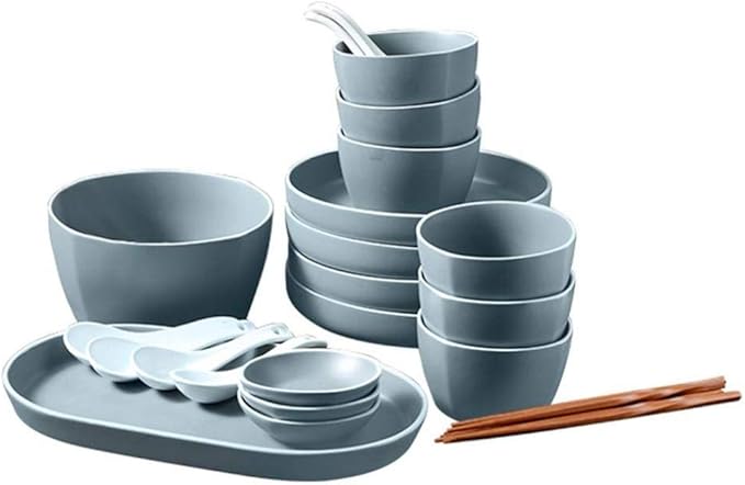 Modern Matte Glaze Porcelain Dinnerware Sets Ceramic Dinner Plates Dessert Plates Cereals Bowls for Daily Life Family Party and Restaurant Service for 8Service for 6(28pcs)
