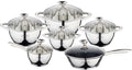 Cookware Thickened Stainless Steel Pot Set Kitchen Household Pot Set of 12 Pieces