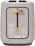 Smart 2-Slice Toaster with Touch-Activated Display Stainless Steel Digital Toaster with 1.5 Extra Wide Slots 7 Shade Settings Countdown Timer Bagel &amp Frozen Presets (Porcini Taupe)