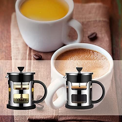Coffee Press Stainless Steel Pot Maker Glass Tea Pot with Tea Strainer Filter Kettle Teapots Coffee Machine Pots
