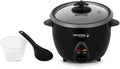 Holstein Housewares 16-Cup Cooked (8-Cup Uncooked) Rice Cooker Black – One-Touch Operation with Cook &amp Keep Warm Functions Perfect for Rice Quinoa Oatmeal Stews &amp Grains