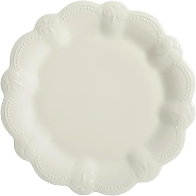 Gorgeous Durable Stoneware 12-Piece Plates &amp Bowls Dinnerware Set Linen