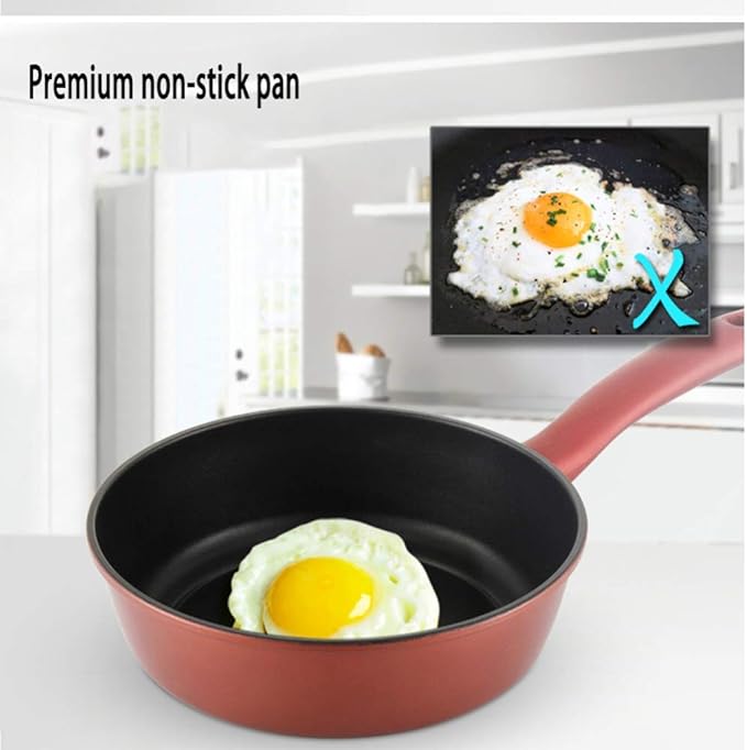 3 Pieces Cookware Pot &amp Pan Sets Saucepan Set Wok Frying Pan Induction Suitable Set ofCan be Used in a Variety of stoves Including Induction cookers Cookware Set
