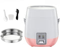 Mini Rice Cooker Household Small Multi-Function Rice Cooker One-Button Switch Automatic Heat Preservation for 1-2 People (B 1) (A 3)