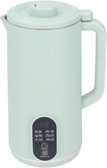 Soy Milk Maker Multi Functional Juicer Machines Kitchen Blender with Adjustable Cooking Temperature Keep Warm Delay Start Self (Green US Plug 110V)