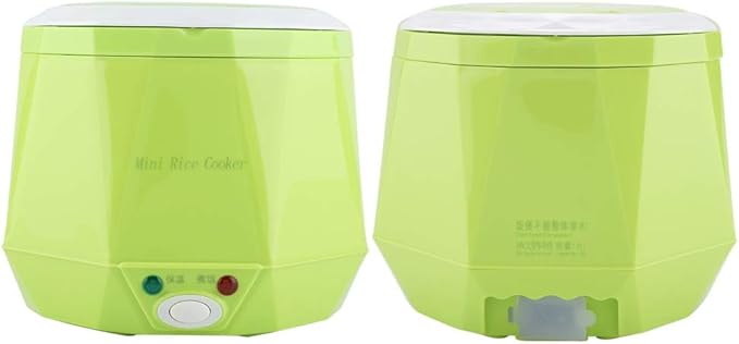 24V 140W 1.6 LElectric Portable Multifunctional Rice Cooker Food Steamer for Car Truck Outdoor Small Portable Electric Rice Cooker Portable Rice Cooker (green)