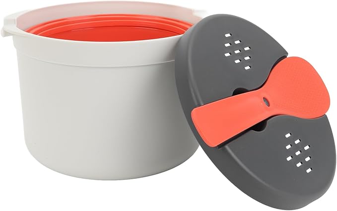 Microwave Rice Cooker Steamer Microwave Rice Steamer Portable Microwave Vegetables Cooker for Rice and Vegetables