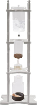 Cold Brew Coffee Maker Iced Coffee Maker Machine Slow Drip Tower 2.5L/84.5Oz Wooden Drip Coffee Maker Dripper Set Ice Tea Maker 25 Cups