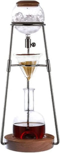 Habiba Iced Drip Coffee Maker Creative Siphon Coffee Maker Coffee Maker Luxury Cold Brew Coffee Maker with Stainless Steel Stand Multifunctional Home Decor Reusable