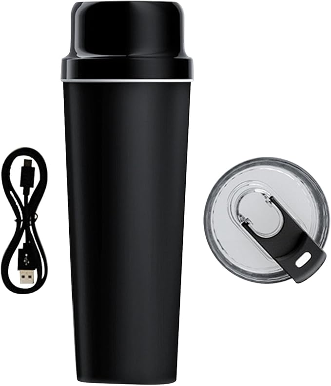 BAFOVY Portable Juicer Cup 650ml 304 Stainless Steel Cordless Travel Blender with 20 Blades 21000 RPM for Fruits Vegetables 60W Fast Blending Self 2 Rechargeable Batteries