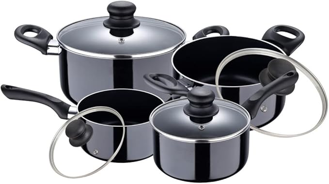 Kitchen 4 Piece w/Forged Aluminium Pan Set Kitchen Utensils Various Kitchen Pots (Color : A Size A (A