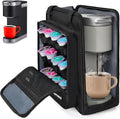 Coffee Maker Carrying Bag Compatible with Keurig K-Mini or K-Mini Plus Single Serve Coffee Brewer Portable Storage Bag with Extra Pockets Storage Tote Case With Multiple Pockets for K-Cup