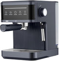 Espresso Coffee Machine Semi-Automatic Coffee Maker Machine Professional Espresso Maker with LED Touch Screen Touch Control Removable Water Tank for Home