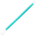 Karat [1600 ct] 9 Boba Straws (10mm Diameter) Individually Wrapped | Aqua Color (C9060s)