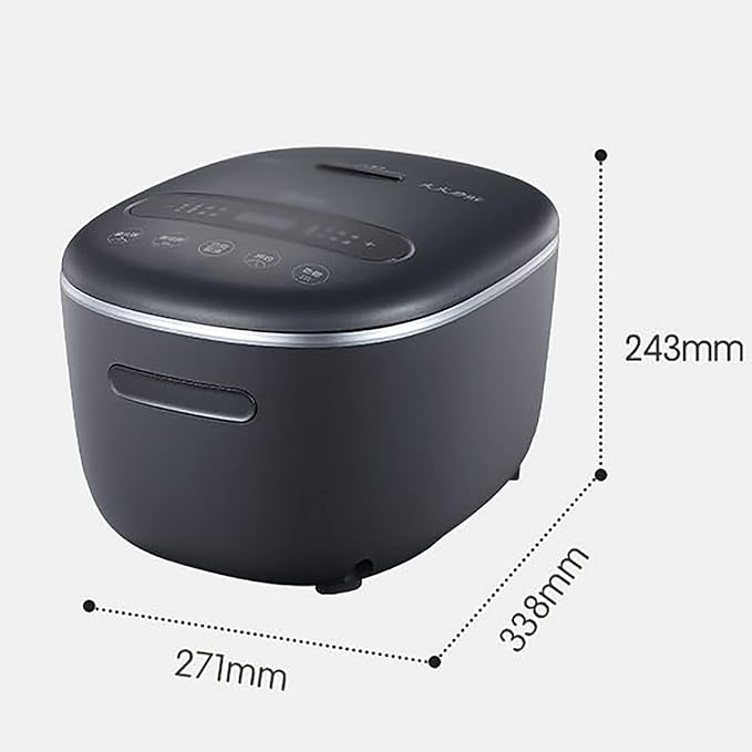 Rice Cooker&ampSteamer 5L Large Capacity 8-Layer fine Iron Thick Kettle Non-Stick Inner Pot for Household&ampCommercial 2~10 People Rice Cooker