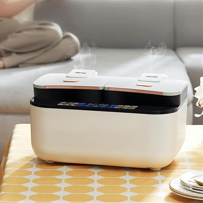 2+2L Double Pot Rice Cooker Smart Touch Panel Home Use Multi-function Non-stick Inner Pot Round Pot Rice Cooker
