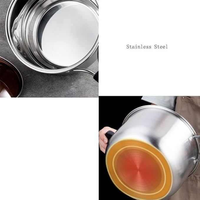 Thick Stainless Steel Composite Bottom Three Piece Cookware Set