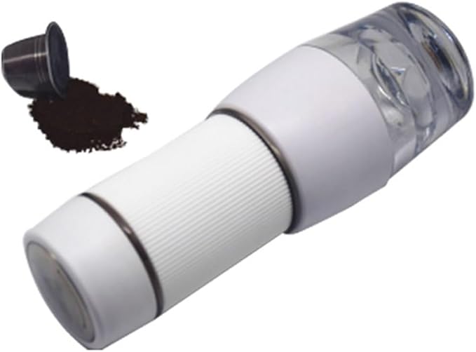 Portable Mini Hand Pressure Coffee Machine Espresso Coffee Maker Capsule Ground Coffee Brewer Portable for Travel and Picnic