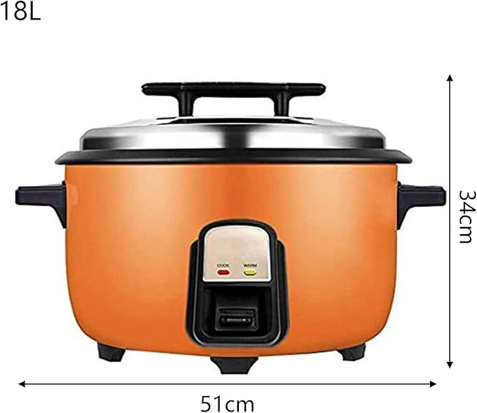 220V Rice Cooker 8-18L Large Capacity 12-15-20-25 People Commercial Canteen Hotel Rice Cooker Multi-Function Smart Electric Rice Cooker Soup Pot Small Rice Cookers18L