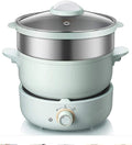 Electric Hot Pot Multifunction Rice Cooker Portable Split Type Kitchen Non-stick Frying Pan For Travel with steamer