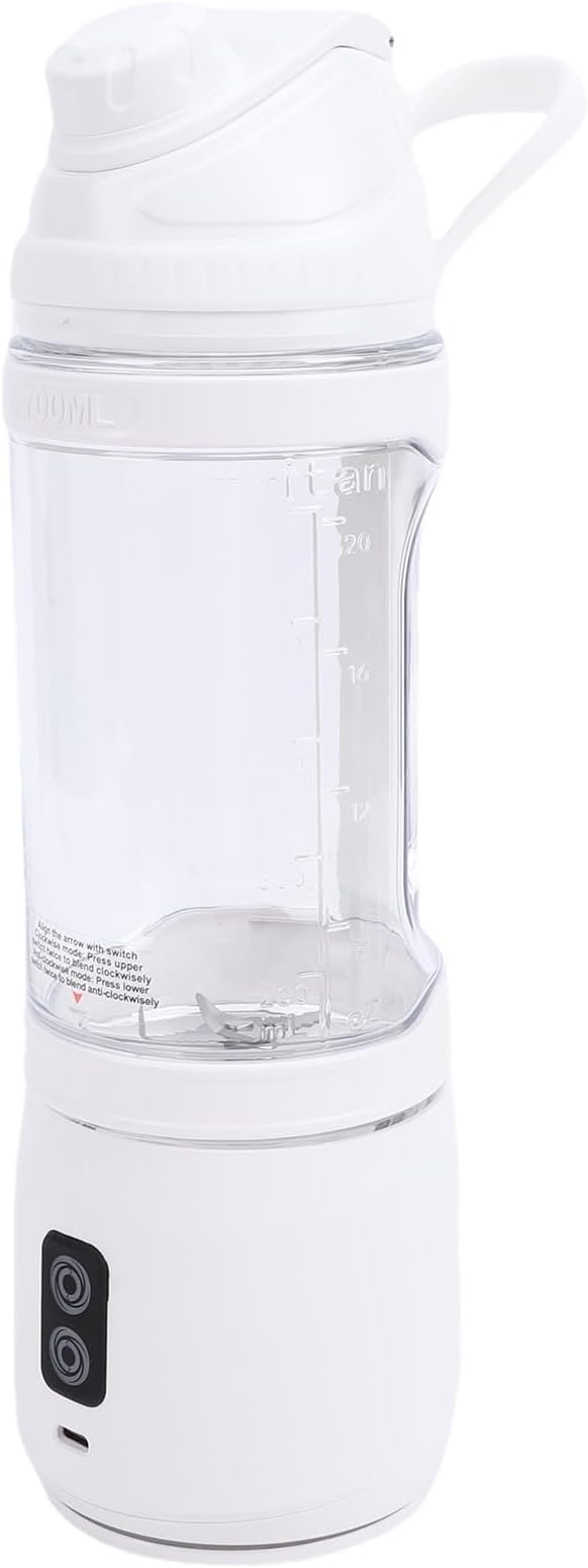 Asixxsix Portable Blender 240W Cordless USB C Rechargeable 24oz Personal Blender Small Smoothie with Intelligent LED Display Base for Shakes Smoothies Frozen Blending (700ml)