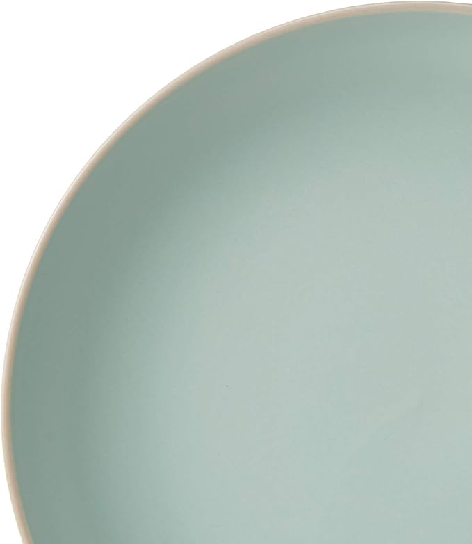 Gibson Home Rockaway Dinnerware Teal Matte Service for 4 (12pcs)