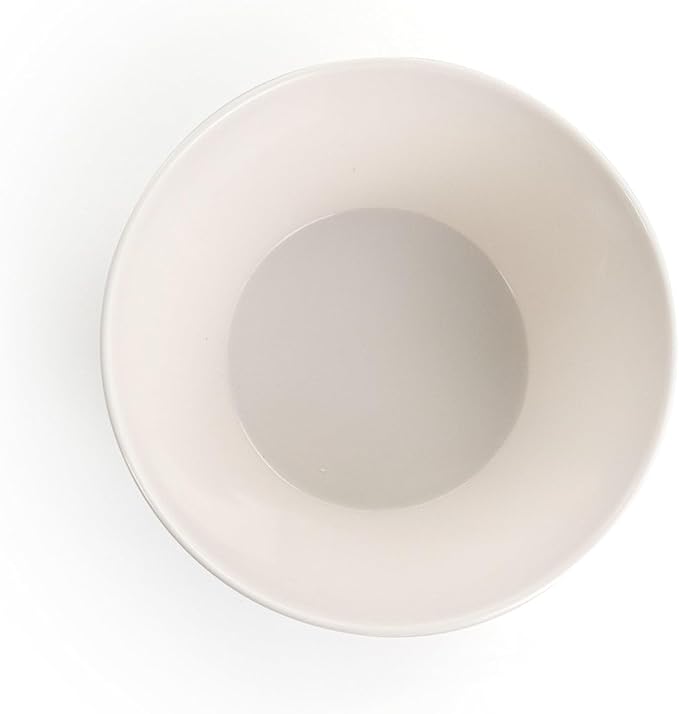 12 Piece Cream Melamine Dinnerware Set – Lightweight Shatterproof Plates and Bowls with Crackle Design – Modern Minimalist Outdoor Indoor Dish Set Dishwasher Safe