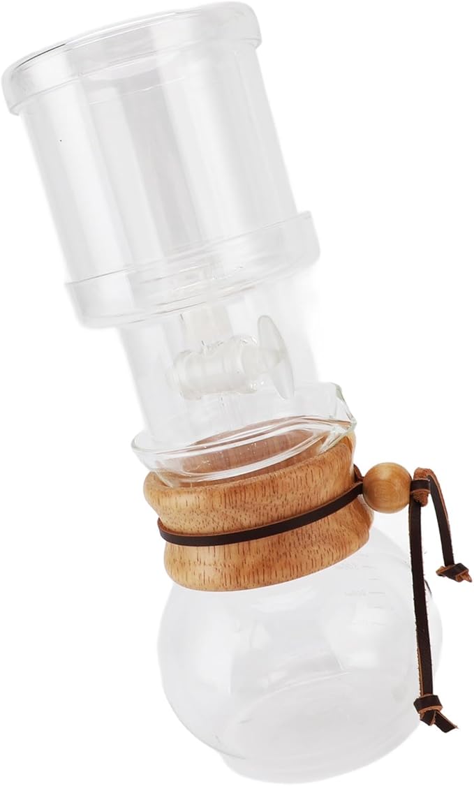 Ice Drip Coffee Maker Clear Glass Cold Brew Set Adjustable Water Flowing Maker with Portable Design Ideal for Household &amp Tea Room 400ml
