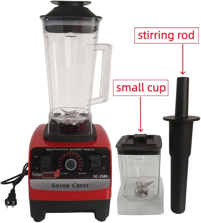 professional desktop High-speed blender、Nutrition extractor 1000W。Can crush ice cubes freeze fruits and peppers can grind pork into minced meat 2 liters (68 fluid ounces) (1000 Watts)