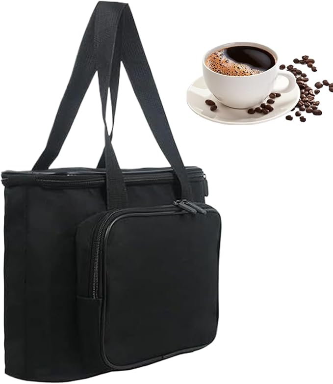 Coffee Maker Travel Bag Portable Organizer Tote With Handles 29x24x12cm Carrying Bag Single Serve Portable Storage Tote Padded Protection For Home Workplace Outdoor Road Trip Hotel