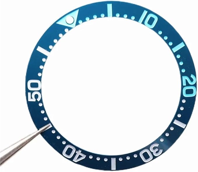 38mm Seawater Blue Ceramic Bezel Insert for 40mm Watch for Case Seamaster 600m Diving Scale Ring for Skx007 Seik Mods
