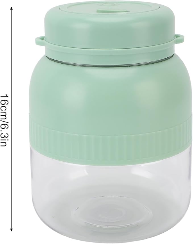 Portable Blender 500ml Large Capacity Rechargeable Easy to Multifunctional Personal Blender Juicer Cup with Stainless Steel Vane/Wing for Preparing Shakes Smoothies and