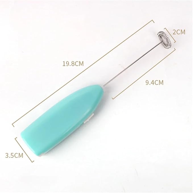 Milk Foamer Coffee Whisk Mixer Blender Egg Beater Mini Frother Handle Stirrer Maker Cooking Tools(Blue 2pcs)