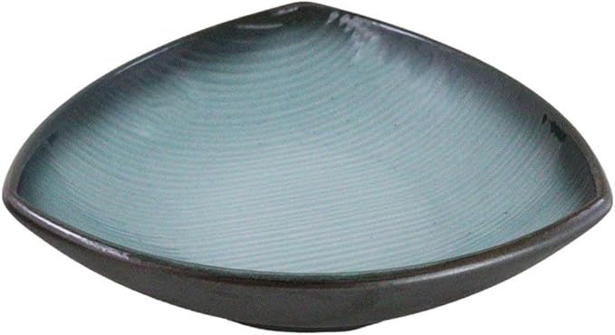 Ebros Gift Blue Sky Stars Artistic Seikai Porcelain Collection Dinnerware Serveware Kitchenware Set Asian Japanese Dining Restaurant Supply (Pack of 5 Appetizer Salad Triangular Deep Serving Plates)