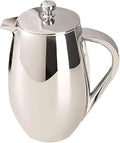 French Press Coffee Maker Double Walled Stainless Steel French Press/Tea Maker with Extra Filter Screens Dishwasher Safe