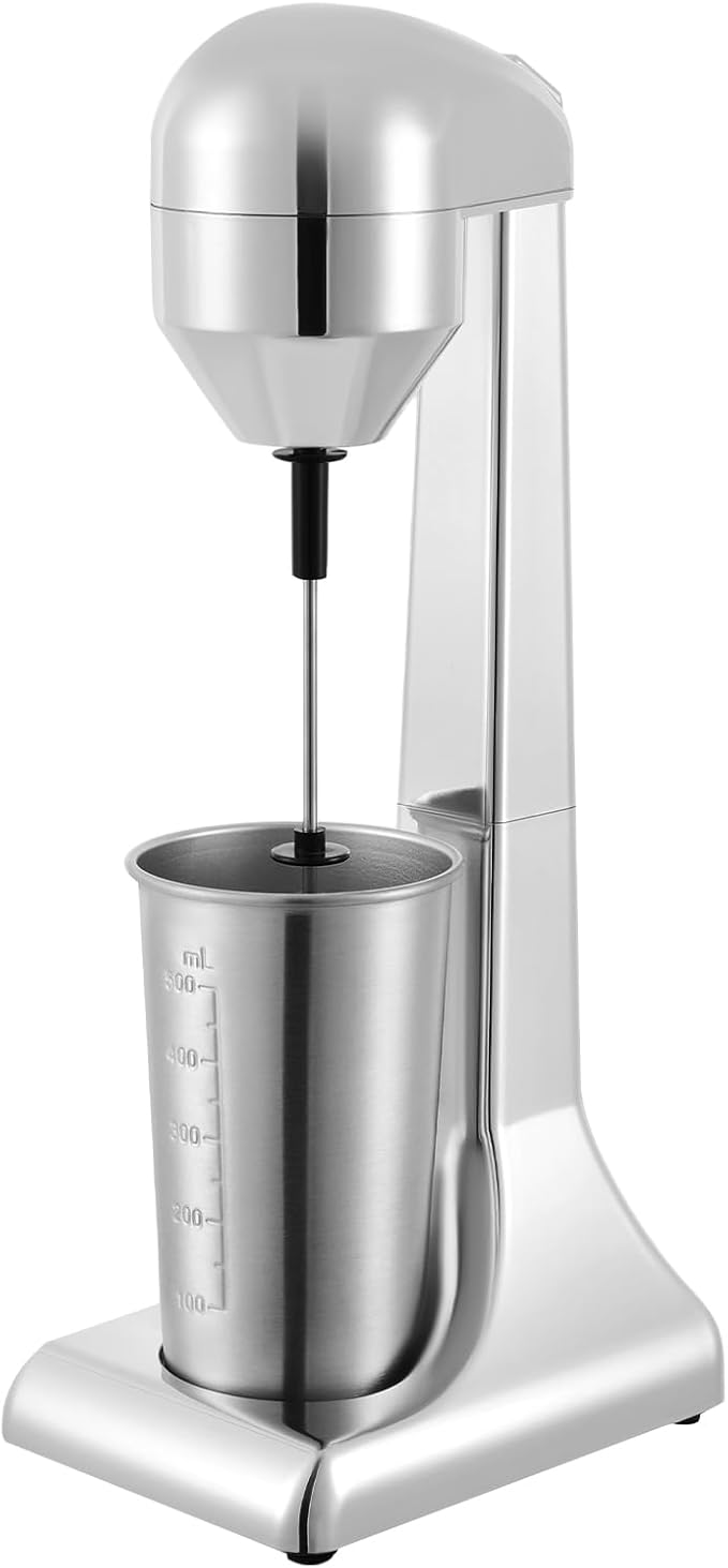 Electric Milkshake Maker Large Capacity 16.91oz Smoothie Milk Shaker Machine Electric Drink Mixer with 2 Speed Setting Commercial Muddler for Homes Coffee Shops Hotels Restaurants