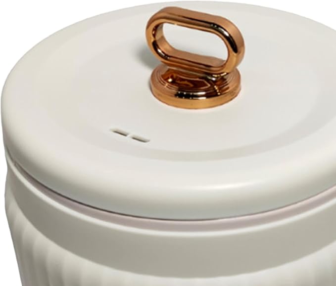 Small Rice Cooker Electric Pot 1.6L Electric Cooker Personal Rice Maker Nonstick Noodle Cooker for 1-3 People Apartment Stews Beige