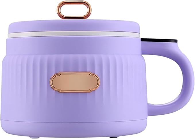 Generic Portable Electric Rice Cooker 6L Compact Pot for Small Kitchen Violet 25cmx17cm