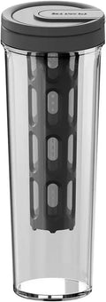 1L Manual Cold Brew Coffee Maker with Handle High-Capacity Water Bottle Summer Portable Juices Tea Fruit Coffeeware Pot(Black-1)