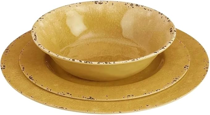 12 Piece Dinnerware Set Kitchen Accessories Plates and Bowls Dishes and Sets