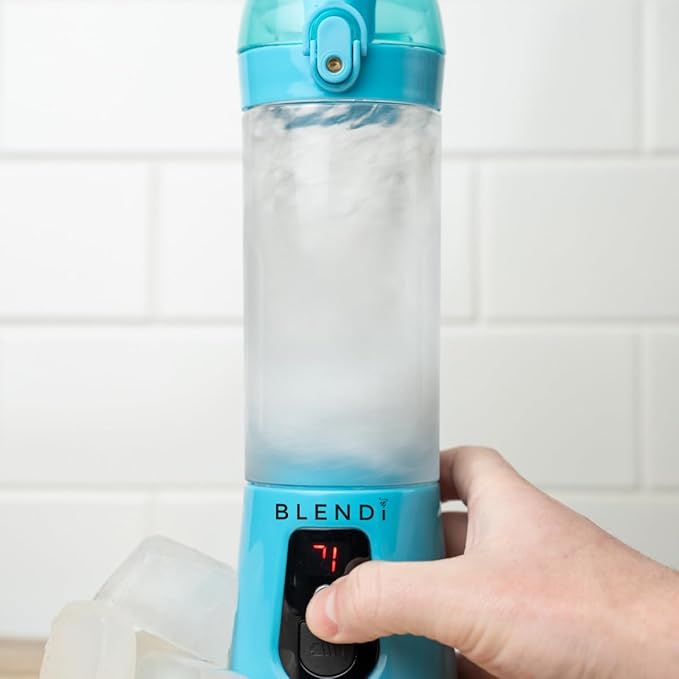 BLENDi Pro+ Portable Blender (New 2025 Model 17.5oz Turquoise) – Upgraded 120W Motor USB-C Rechargeable Cordless Personal Blender Smoothies &amp Shakes – BPA-Free Self-Cleaning Travel-Friendly