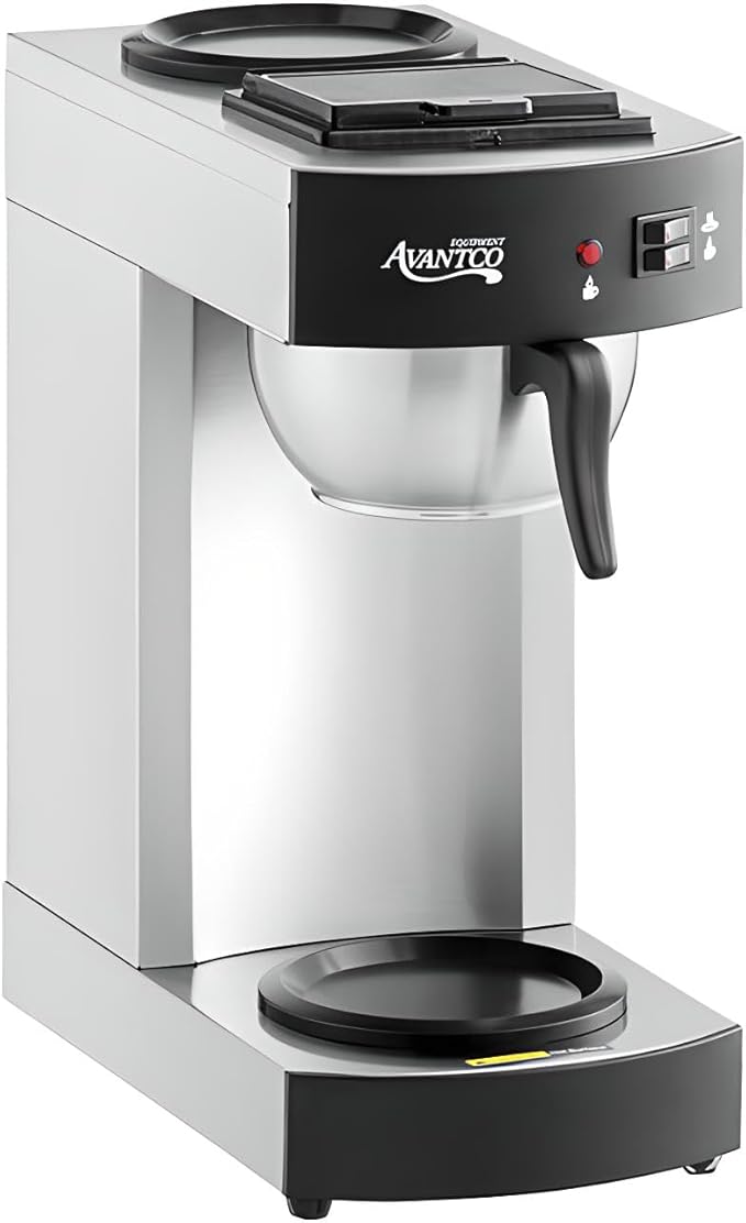 Avantco C10 12 Cup Pourover Commercial Coffee Maker with 2 Burners - 120V by Avantco