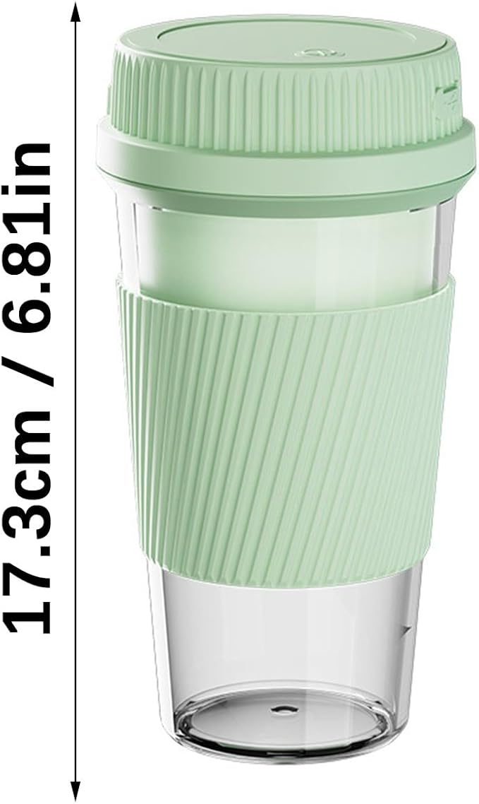 Cordless Juicer Cup with 300ml Capacity Portable Rechargeable Juices Blenders for Use Mixing Machine for Gym