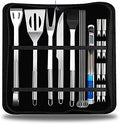 18 in 1 Outdoor Tableware Set Camping Barbecue Tableware Picnic Tool Set with Thermometer Cookware Set Cookware Picnic Boiler Cookware