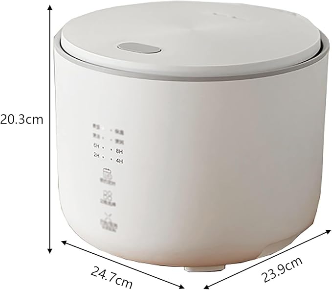 Rice Cooker 2L Small Capacity Ceramic Glaze Sphere Thick Kettle Non-Stick Liner for Family Dormitory for 1~4 People Rice CookerBlack
