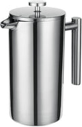 Coffee Maker with Stainless Steel Filter Coffee Pot French Press System with The Double Walls are Made of 18/10 Stainless Steel 350ml