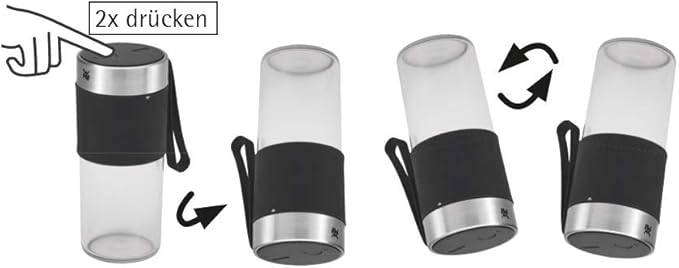 WMF Cromargan 300 ml Portable USB Rechargeable Mini Mixer Smoothie Maker