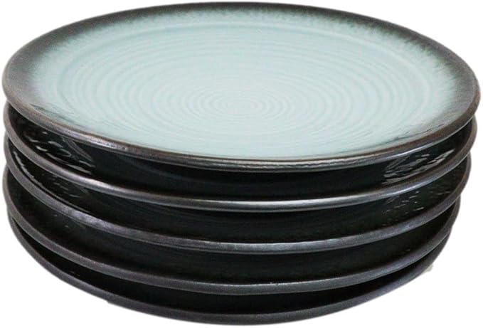 Ebros Gift Blue Sky Stars Artistic Seikai Porcelain Collection Dinnerware Serveware Kitchenware Set Asian Japanese Dining Restaurant Supply (Pack Of 5 Large Round Dinner Plates 10D)